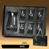 Super Cheap Shot Glasses Set Gift Box European Classic Clear Baijiu Cup Suit 1 Pc Decanter 6 Pc Shot Cup Vodka Liquor Bullet Cup