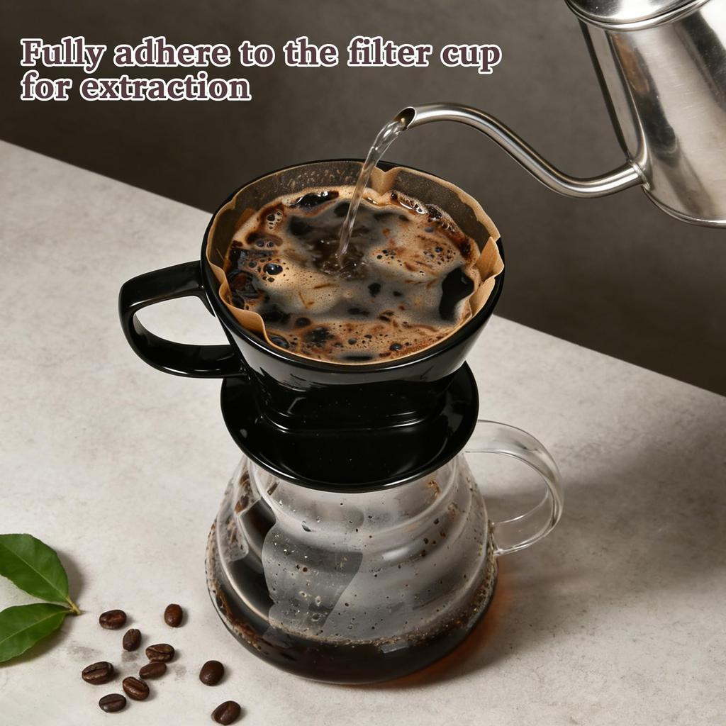 Fan-shaped Drip Coffee Filter Paper For Hand-drip Coffee