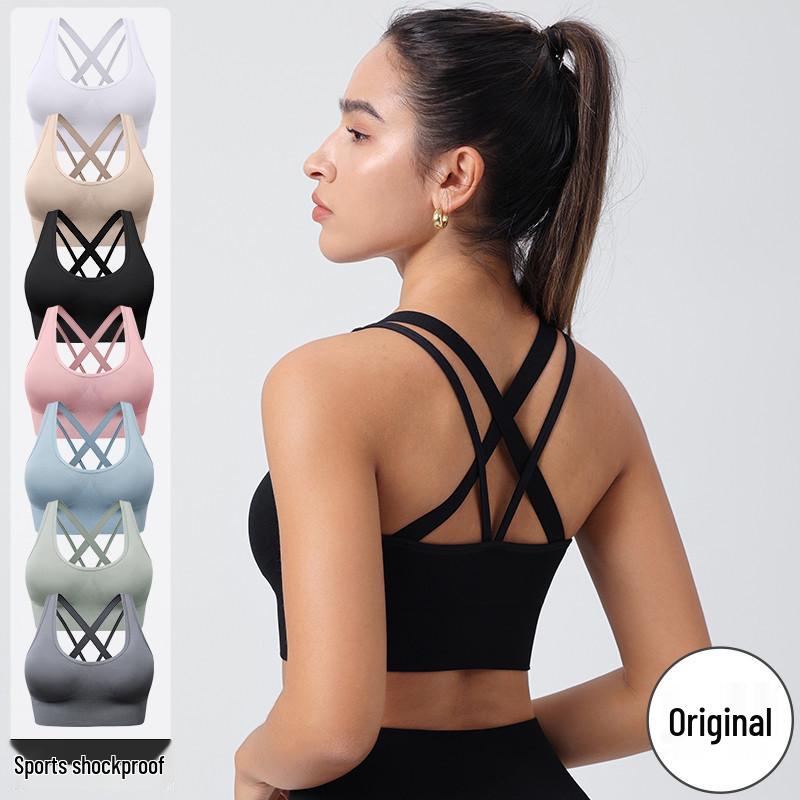 Sport-BH mit gekreuztem Rücken - Schnelltrocknend, Übergröße Yoga- & Fitnessbekleidung