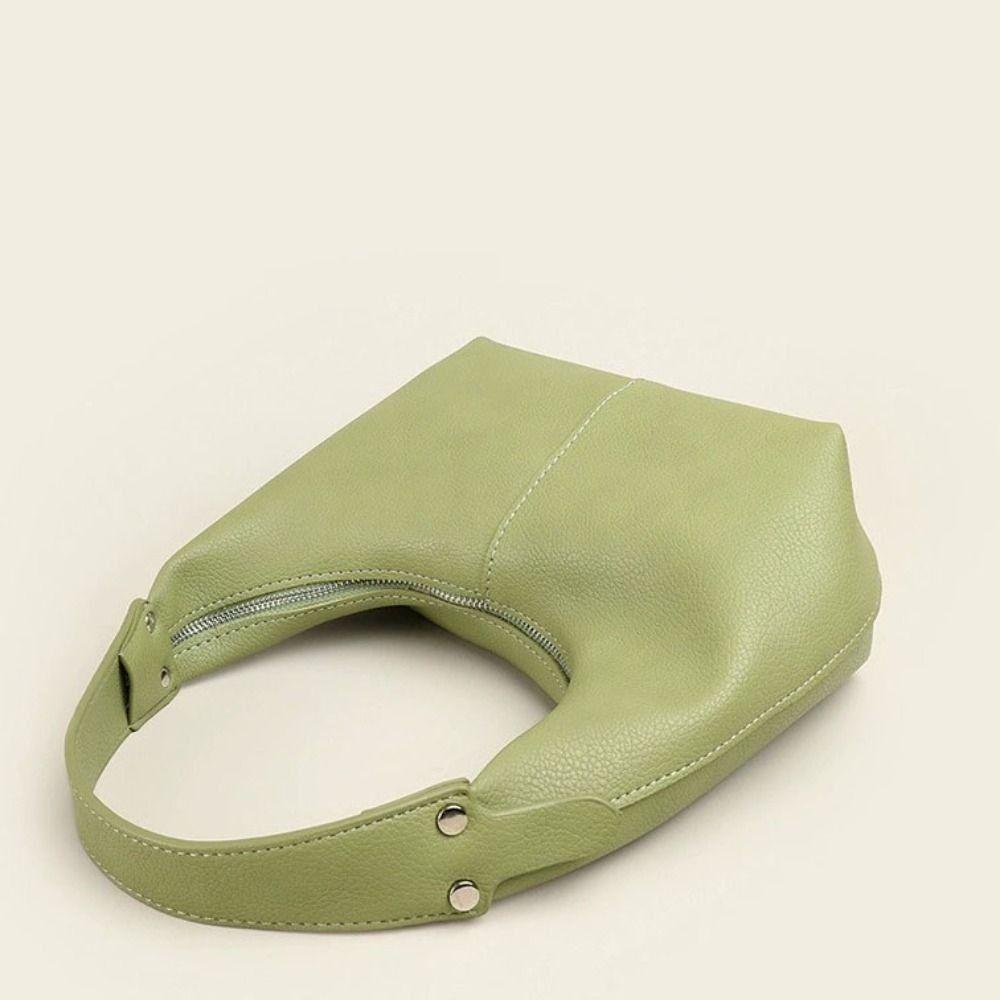 Große PU Hobo Tasche Koreanischer Stil Französischer Stil Handtasche Elegante Umhängetasche Streetwear