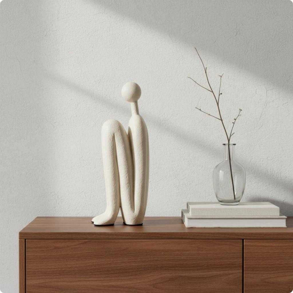 Abstract Human Statue Artistic Minimalist Table Figurine Shelf Display Modern Sculpture for Living