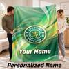 Sporting CP Personalized Flannel Blanket Custom Name Text Soft Throw Blanket Home Decor