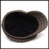 Tattersall CZ286 [White Fang] Casquette, Check, Autumn/Winter Hat, Stylish, Adult, Women's (Khaki)