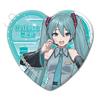 Hatsune Miku & Piapro Characters" Heart-Shaped Can Badges [6 Types in Total, Trading] Box of 6