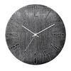 Customizable Silent Quartz Wood Grain Wall Clock with Pantone Colors for Living Room