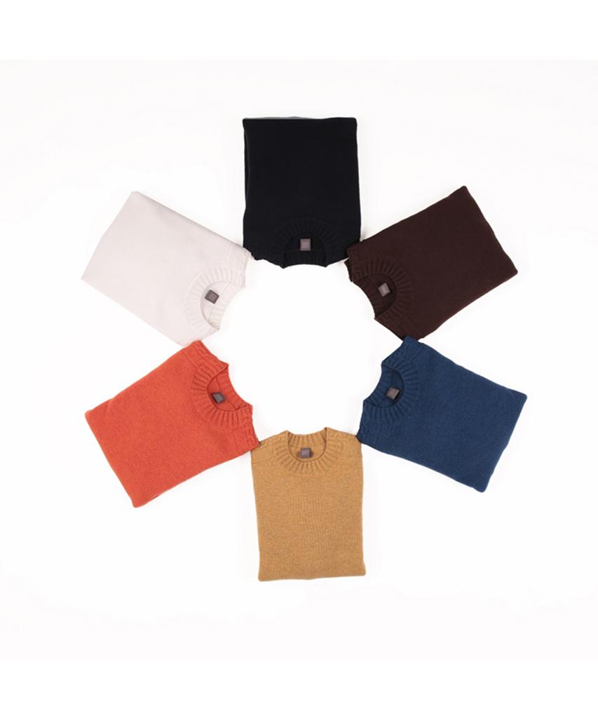 IOLO Cable Crewneck_Mustard