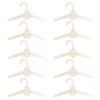 10pcs Practical Sturdy Wood Hangers for Children's Clothes Portable Accessory for Baby Dresses Pants and Outerwear