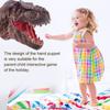 Arm Size Head Puppets Crocodile Head Gloves Soft Rubber Hand Puppet Realistic Dinosaur Head Model