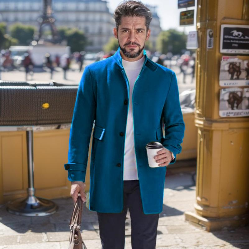 Шерстяное пальто Мужское пальто Японское и корейское повседневное пальто XL