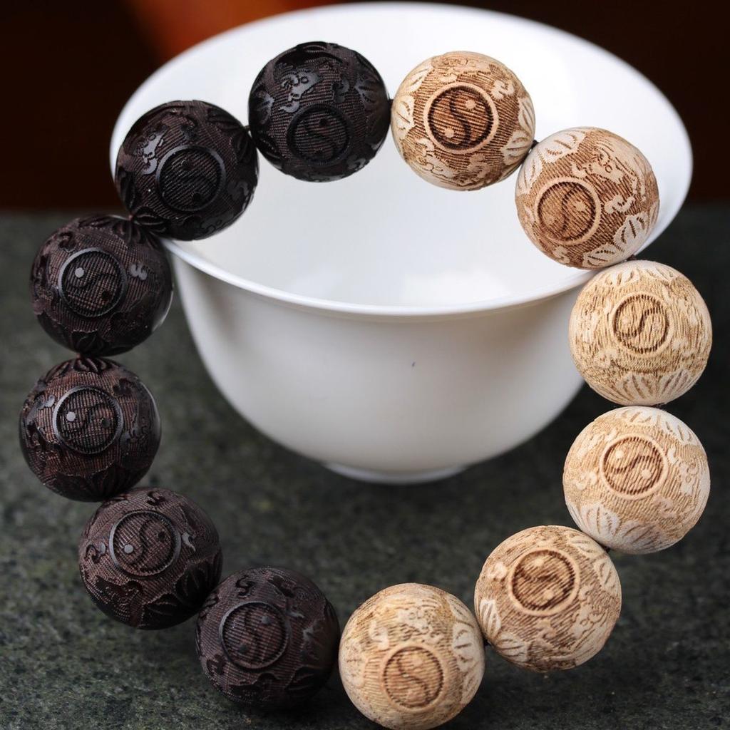 Trendy Men's Bracelets, Scented Old Materials, Mosquito Repellent and Fortune Beads