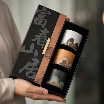 Tea Cup, Chinese Style Ceramic Retro Master Cup Single Cup Household Tea Cup Remote Mountain Tea Set Gift Giving