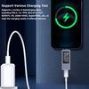 Type-C Cellphone Charging Tester PD Direct Current Voltmeter Power Meter Aluminum Alloy Housing Support 4-30V Voltage 0-12A Current Support Fastchargi