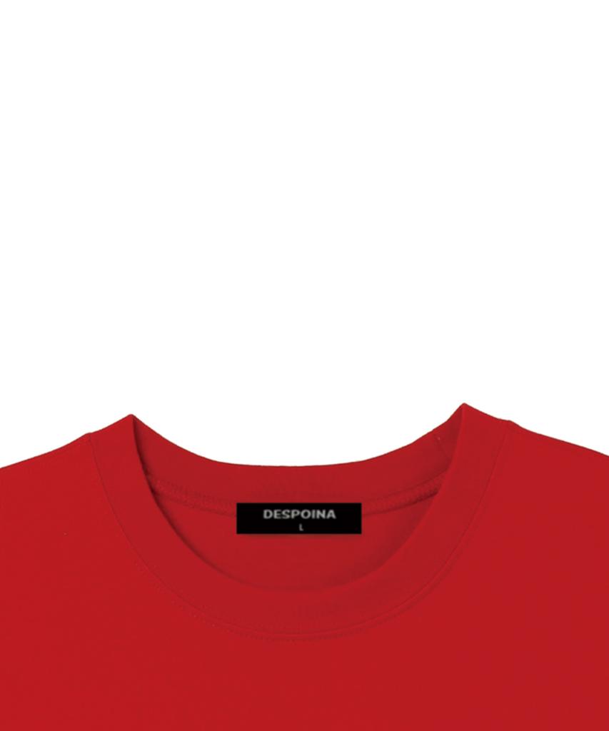 Ujeu Flower Print Short Sleeve T-Shirt (Dpts001) Red/White
