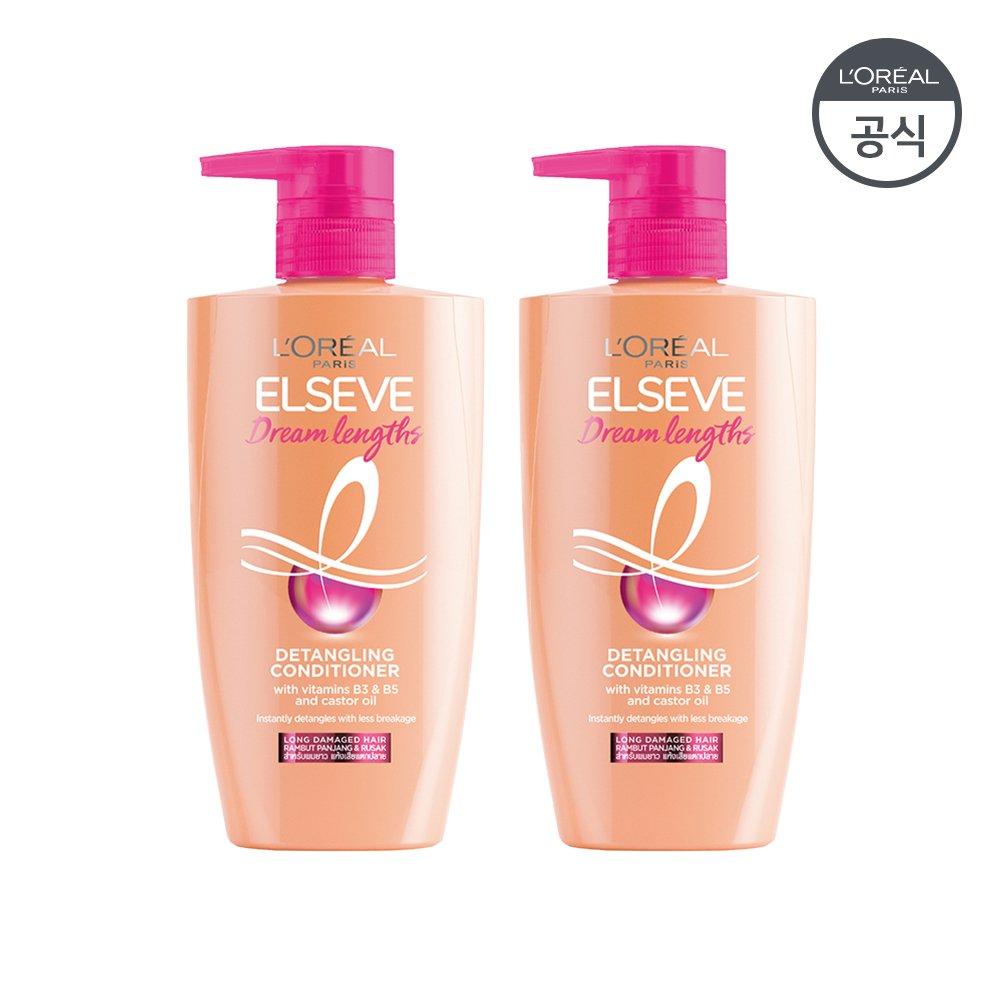 L'Oreal Paris Elsev Dream Length Shampoo 410ml + Conditioning Hair Pack 410ml (6ea)