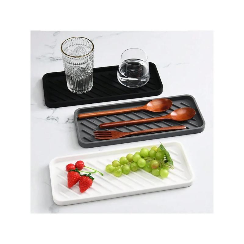 1pc Silicone Sponge Holder Kitchen Sponge Holder Silicone Slink Organizer Tray for BathroomSoap DispenserSimple Silicone Soap