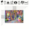 2D Bright Multicolor Confetti Backdrop with Balloons for Birthday Party Banner