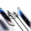 Kabel 6w1 USB-C/USB/Micro-USB/Lightning USAMS 1,2m 100W Power Delivery Fioletowy