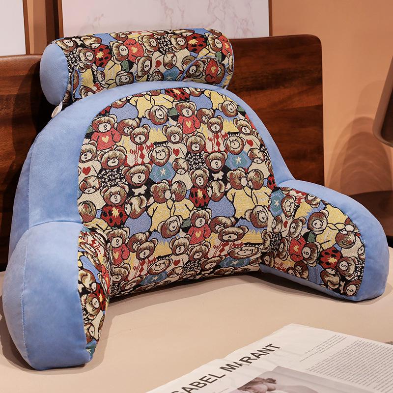 

Трехслойная марлевая подушка для поясничной поддержки для стула, дивана и кровати 70*50cm (Bed Backrest)