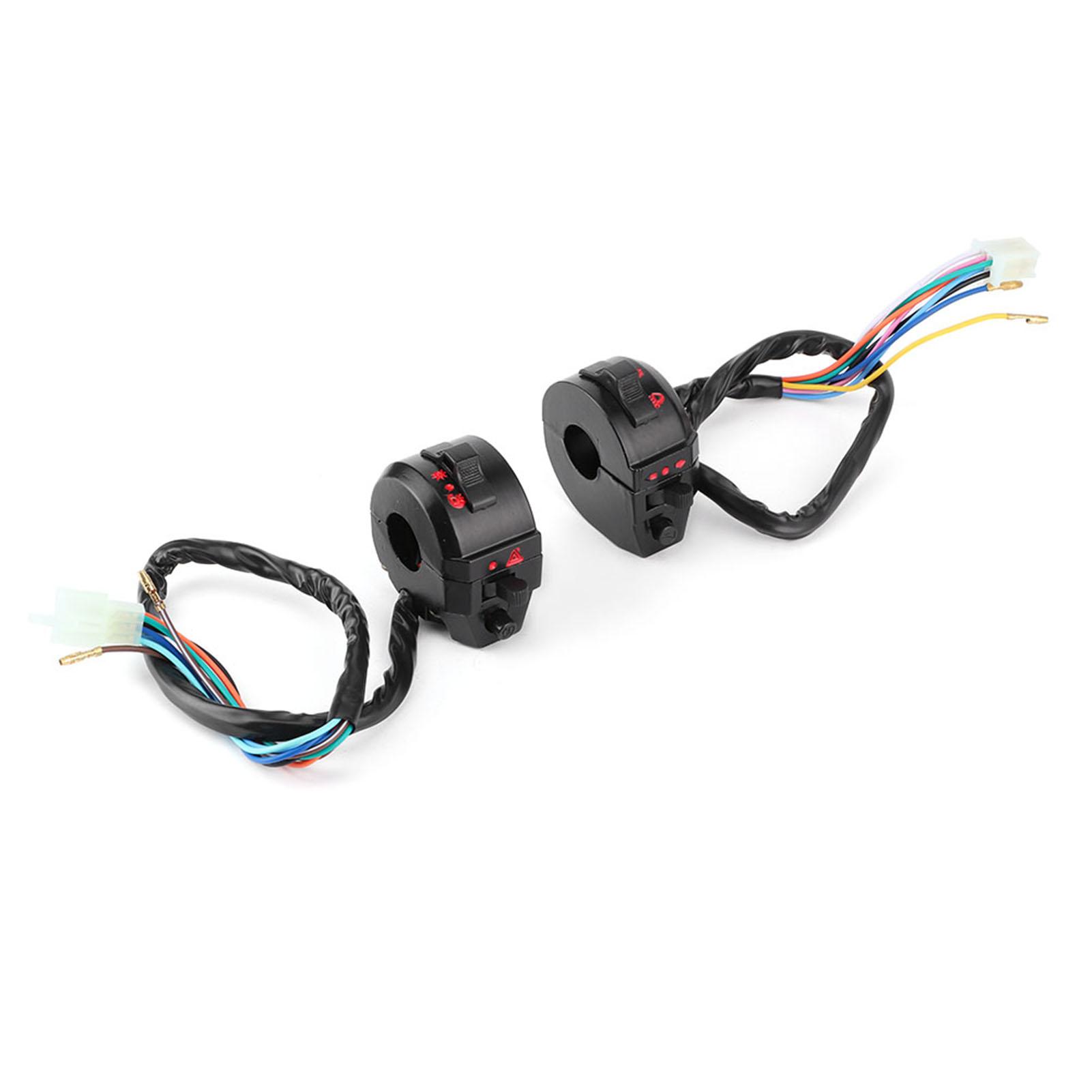 

Руль мотоцикла, клаксон, дальний и ближний свет, переключатель указателя поворота, управление левой и правой стороной чёрный