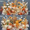 Large Wedding Aisle Runner with Silk Eucalyptus Flowers