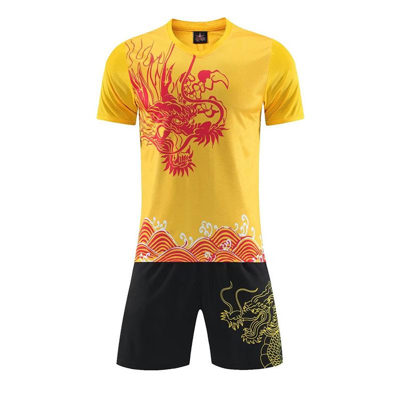 A drop shipping new adult children's football training jersey group purchase printed football uniform set competition uniform for men and women
