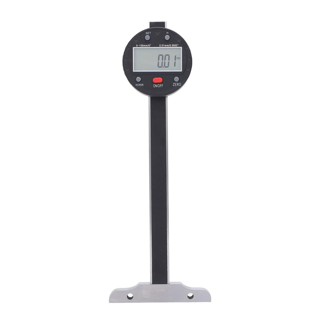 Digitaler Tiefenmesser Elektronischer Sensor Messgerät mm in Einheit Umschaltbar Holzbearbeitung Hohe Genauigkeit Messinstrument XB150 2