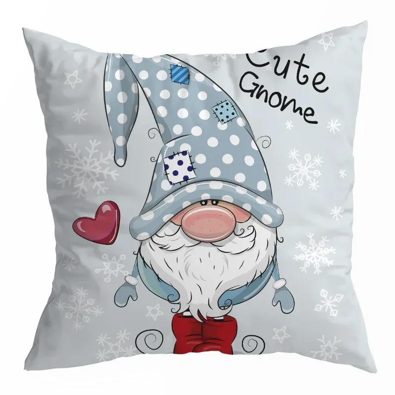 Christmas Cartoon Cute Pillow Case Cute Cushion Cover Car Office Sofa Home Decoration