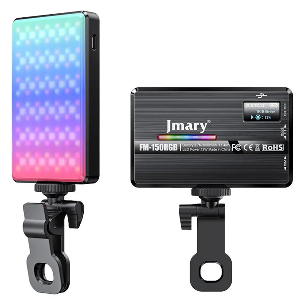 

JMARY FM-150RGB Portable 120 LED RGB Photography Video Light for Smartphone Laptop Camera Type A