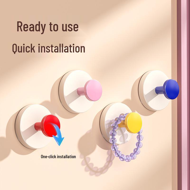 Dopamine No-Drill Suction Cup Hook – Strong Load-Bearing Adhesive for Bathroom and Shower.