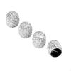 4 Pieces Rhinestone Valve Stem Cap Sparkling Rhinestones Tire Dustproof