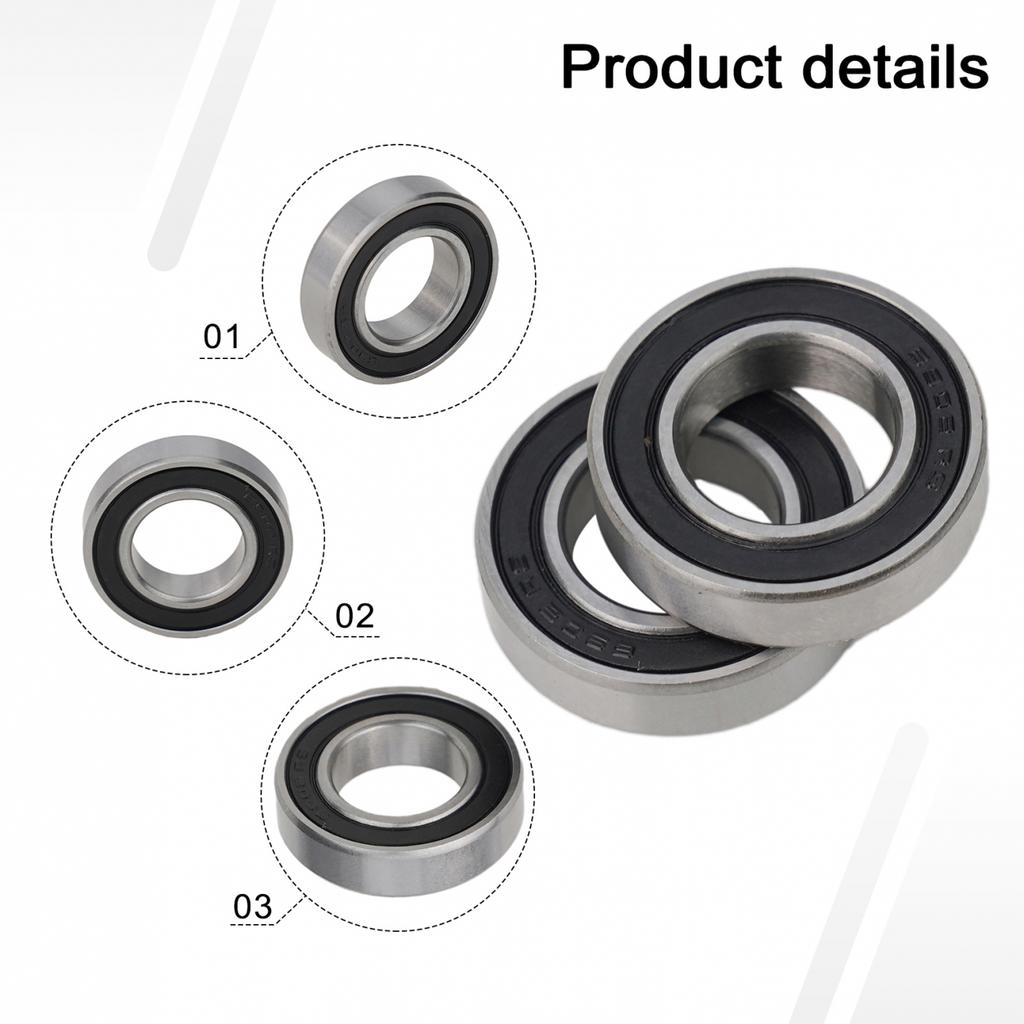 Black Thin Section 15*28*7mm 2pcs 6902 2RS Accessories Bearings Useful Best