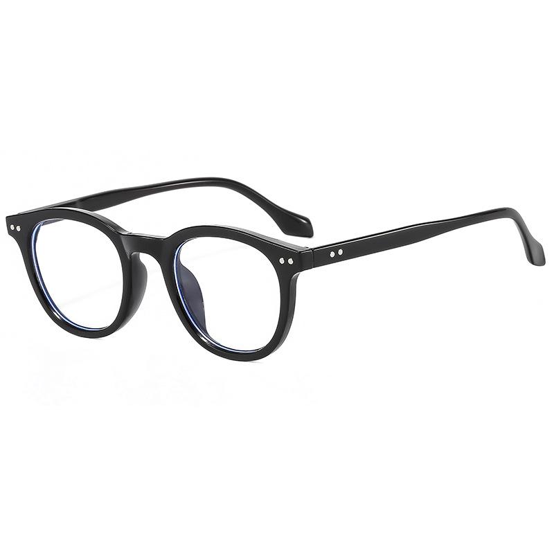 2022 Koreanischer Stil Anti-Blaulicht Brille: Trendige Unisex-Brille mit kleinem Rahmen und flachen Gläsern