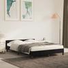 VidaXL Bed Frames with Headboard Slat Base Upholstered Bed Slat Frame Double Bed Adult Bedroom Furniture Black 347575