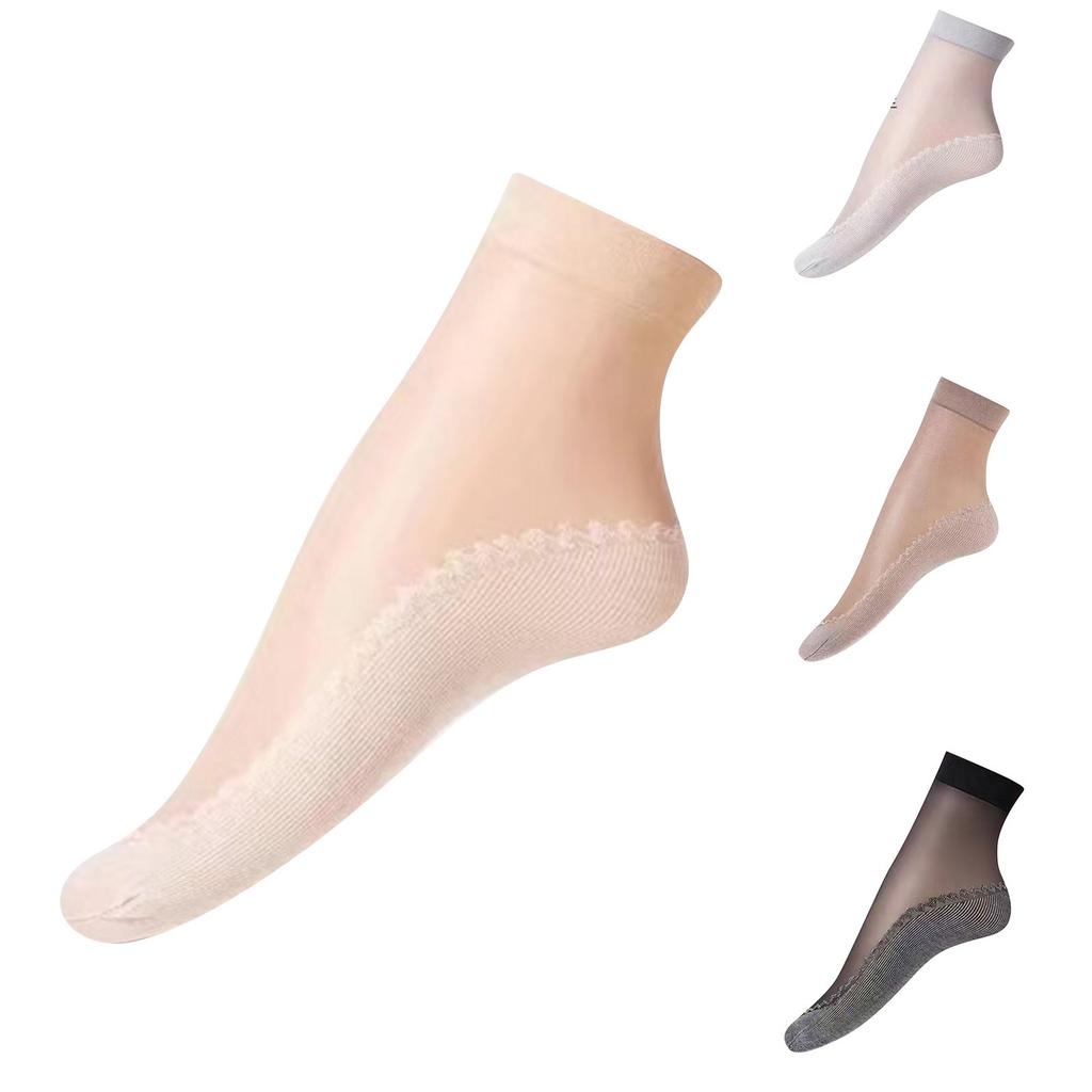 Cotton-based Stockings Women's Short Stockings Non-slip Anti-odor Wear-resistant Sweat Anti-hooking Spring, And Summer Thin Of The Mid-calf Socks