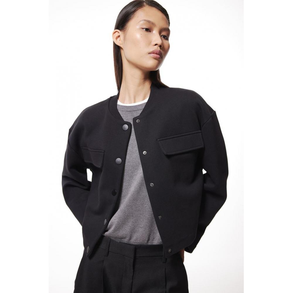 

H M sweat cardigan black