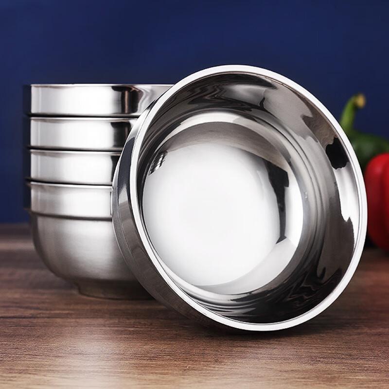 Churong 304 Stainless Steel Double-Layer Anti-Scald Bowl