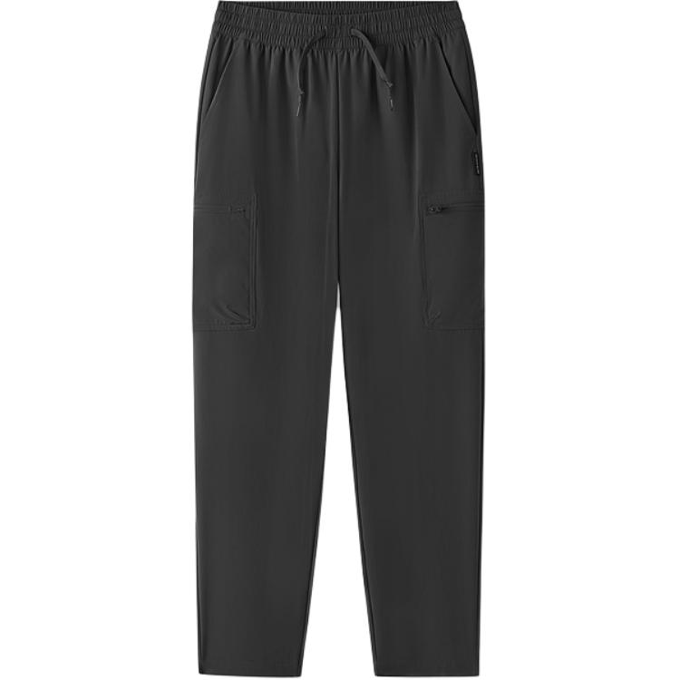 Skechers FW25 Moisture-Wicking Durable Straight-Leg Casual Pants Men bottoms Carbon-Black L226M025-0018 L