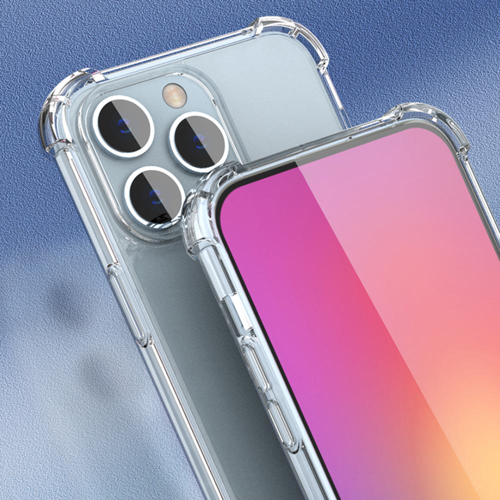 For iPhone 12 Pro Max Case Reinforced Corners TPU Frame+Acrylic Back Phone Cover