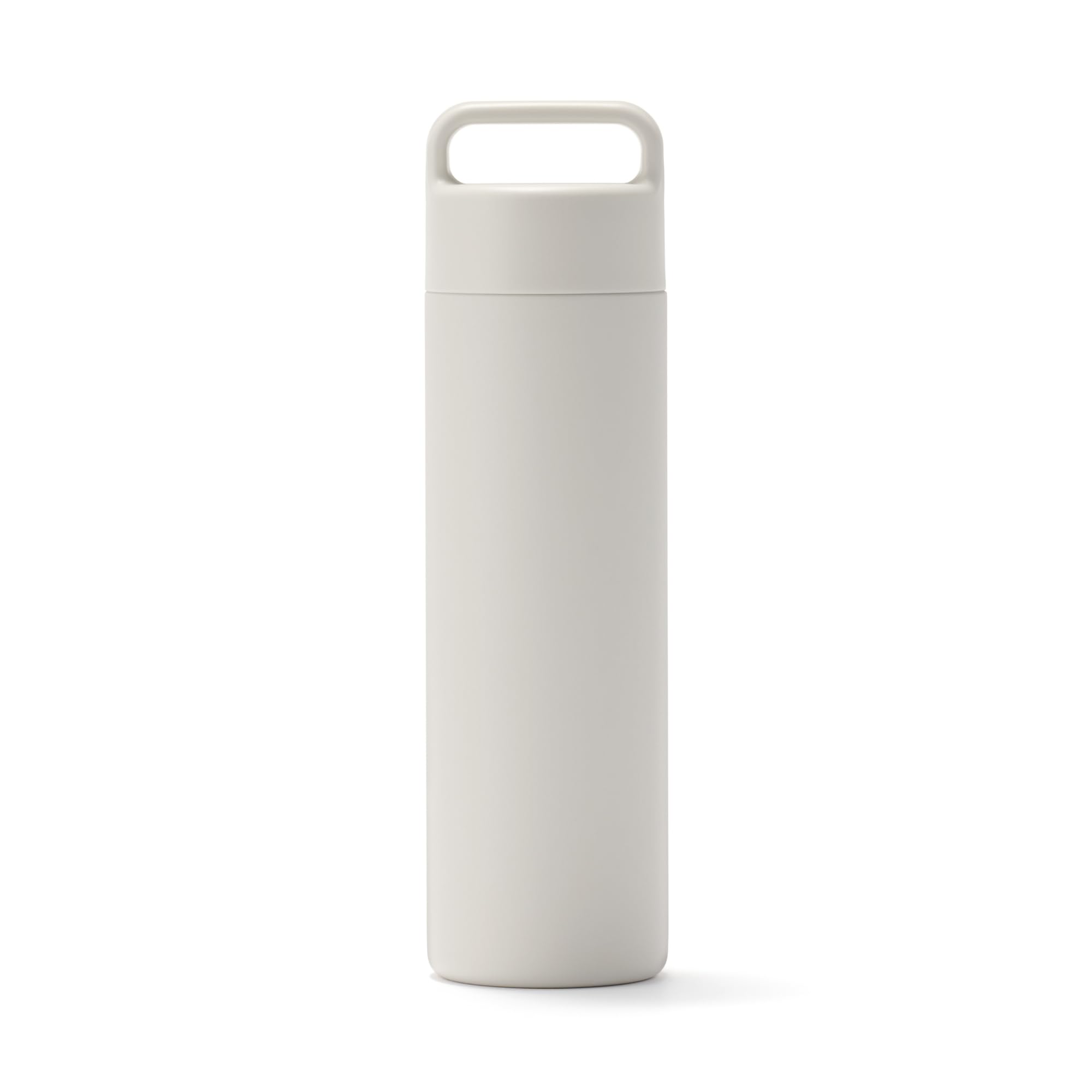

MUJI Vacuum Insulated Insulated Bottle with Gray 76049012 Handle, 500mL, Beige,