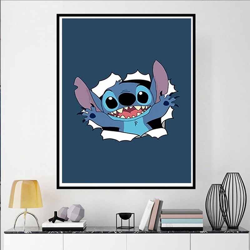 Disney Diamond Painting Stitch 5D DIY Rhinestone Diamond Embroidery Cross stitch Home and Wedding Decorations