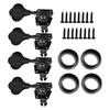 2L2R/4L/4R/1L3R/3L1R Open Gear Bass 4 String Tuners Tuning Pegs Keys Machine Heads For Bass Guitar Chrome Gold Black
