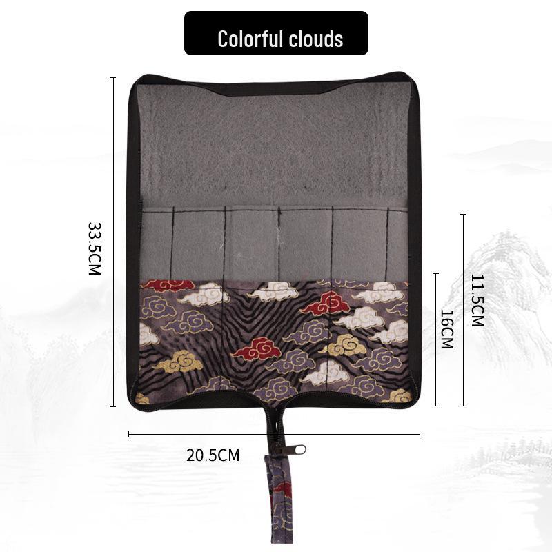 Ancient Style Bamboo Brush Pouch: Large Capacity, Multi-Specifications