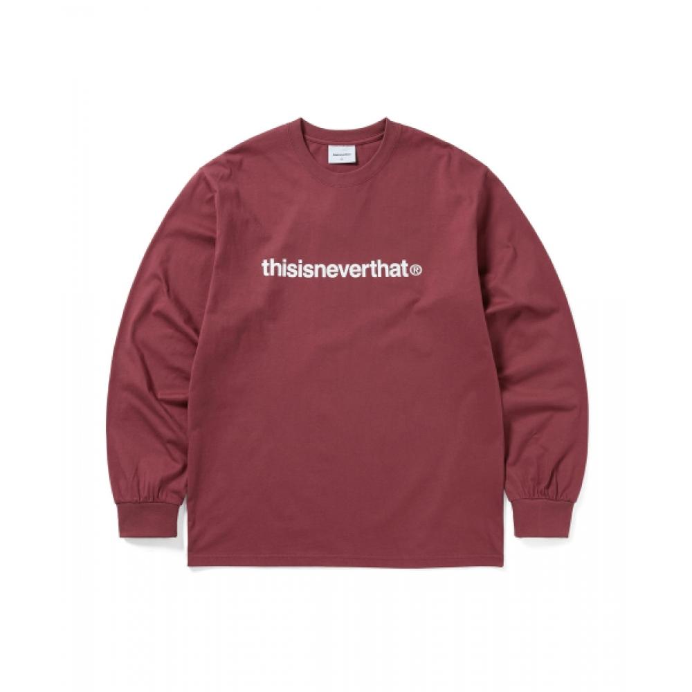 ThiSiSneverThaT T Logo L S Tee Dried roSe XL