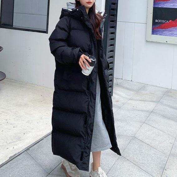 

FiveFive теплая зимняя куртка женская утолщенная тонкая женская куртка зимняя женская куртка с капюшоном пуховые парки длинная верхняя одежда XL чёрный