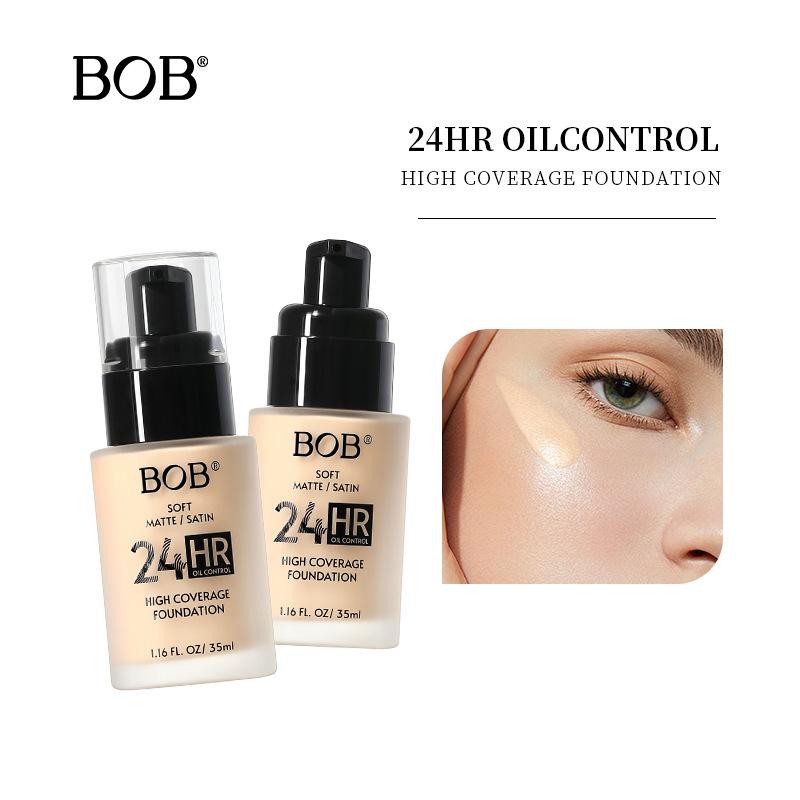 Makeup BOB matte matte foundation concealer lasting no makeup control no card powder moisturizing foundation cream