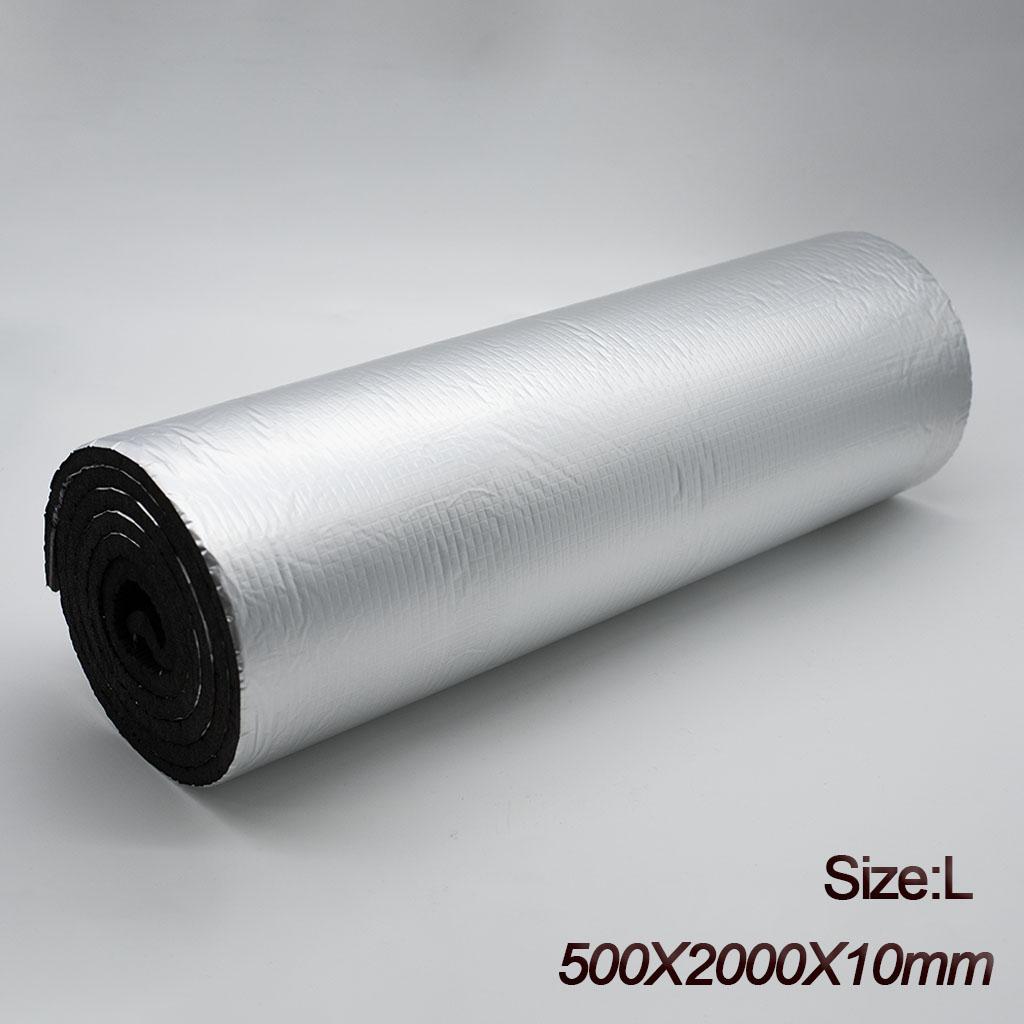 5mm 10mm Thick Aluminum Foil Heat Sound Insulation Mat Self Adhesive for Car Engine Hood Door Deadener Thermal Barrier