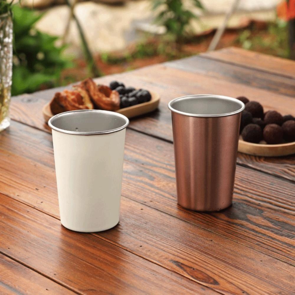 Stainless Steel Stainless Steel Cup 350ML Capacity Tea Drink Cup Portable Drinking Cup  Kitchen Use