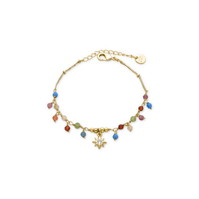 Bracelet - Luxenter - Wyrm - Cristal Multicolore - Or Jaune 18K - 16cm + 3cm D'extension