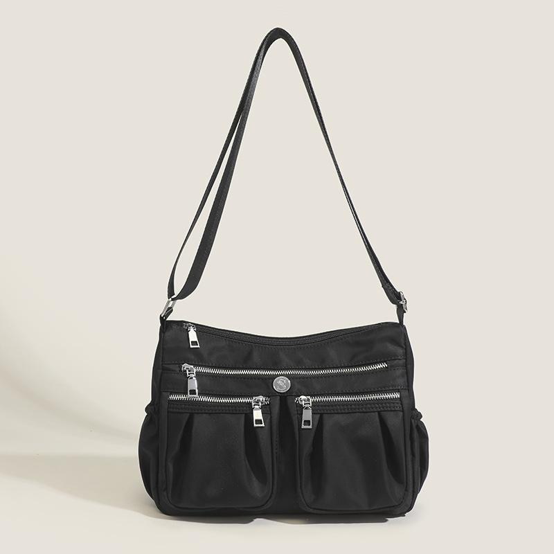 Waterproof Oxford Cloth Mom Bag, Women's Casual Bag, Multi-layer Nylon Single-shoulder Crossbody Bag, Large-capacity Middle-aged Lady Bag