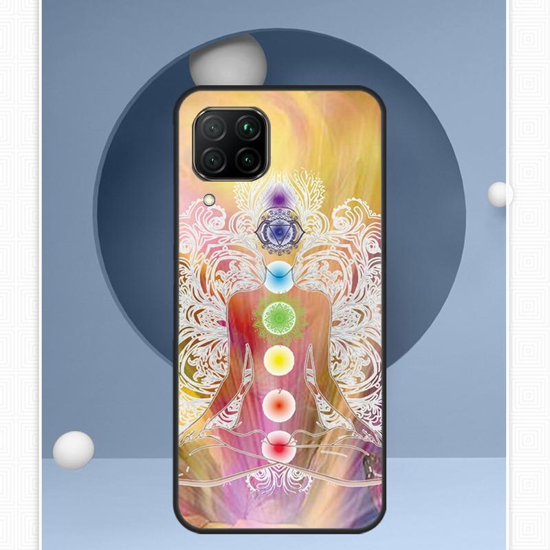 Mandala Chakra Yoga For Huawei Nova 12s 12i 11i 8i Y91 Y60 Y70 Y72 Y90 Y61 9 10 SE P20 P40 Lite P30 P60 Pro Case